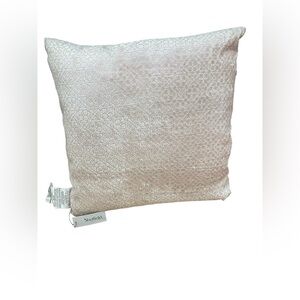 Sheffield Home Light Pink Velvet Feather Filled Square Throw Pillow 20” x 20”